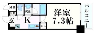 セオリー神戸クレールの物件間取画像